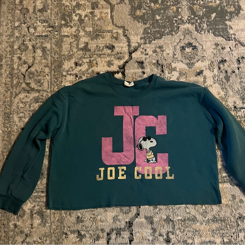 Joe Cool Snoopy Cropped Sweater